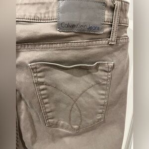 Calvin Klein Ankle Skinny Tan Jeans Size 8